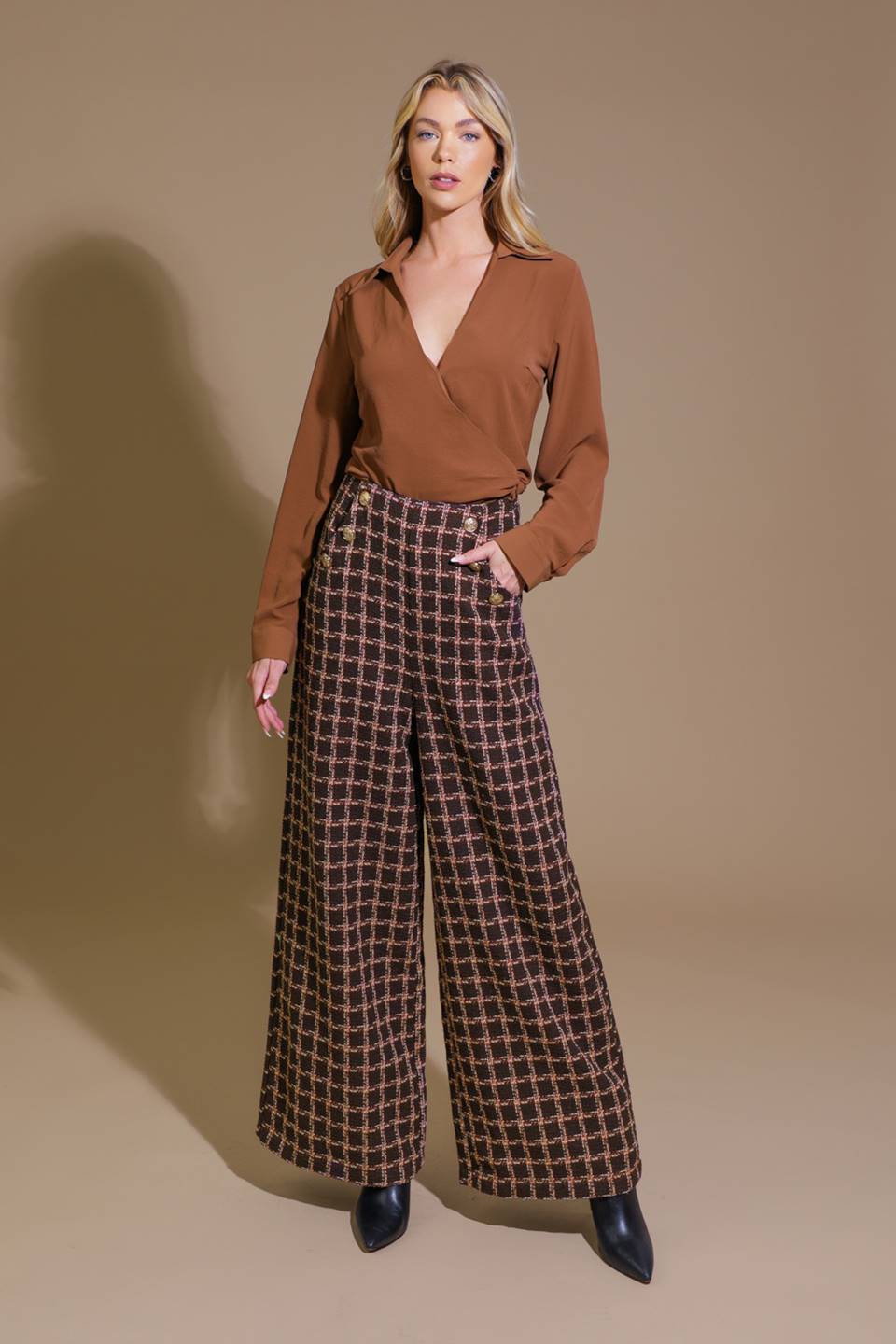SHOW YOU OFF TWEED PANTS Flying Tomato